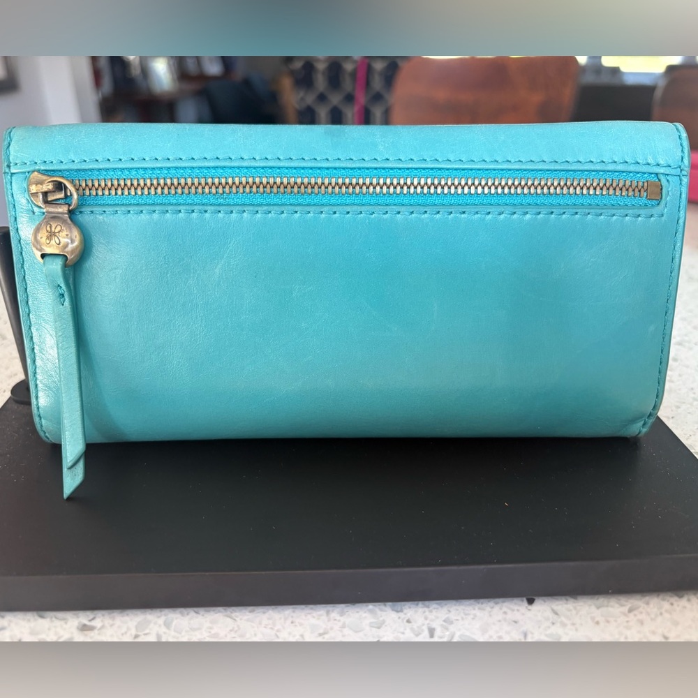 Blue Hobo Leather Women's Wallet